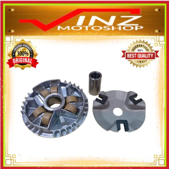 PAKET CVT SET RUMAH ROLLER KIPAS ROLLER MOTOR MOTORCYCLE YAMAHA MIO M3 ORIGINAL 100%