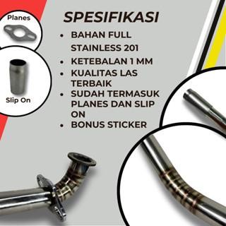 Mdm Racing Muffler Pipa Leher Kenalpot Beat Fi / Beat Karbu / Scoopy 26 Mm Atas Cacing