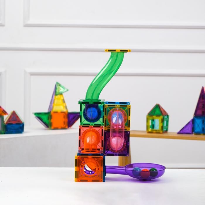 Tinkermags Ball Run Magnetic/Magnetic Ball Run Expansion/Marble Run