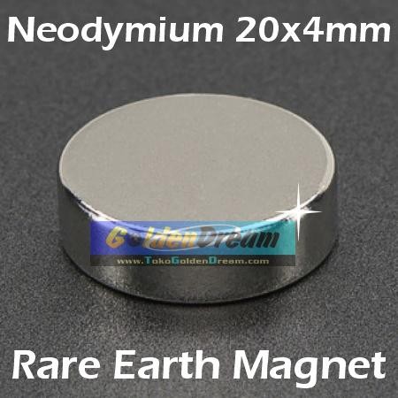 

yang dicari@@@@] Strong Magnet Neodymium 20x4mm Silinder diameter 20 tbl 4 mm N52 Coin