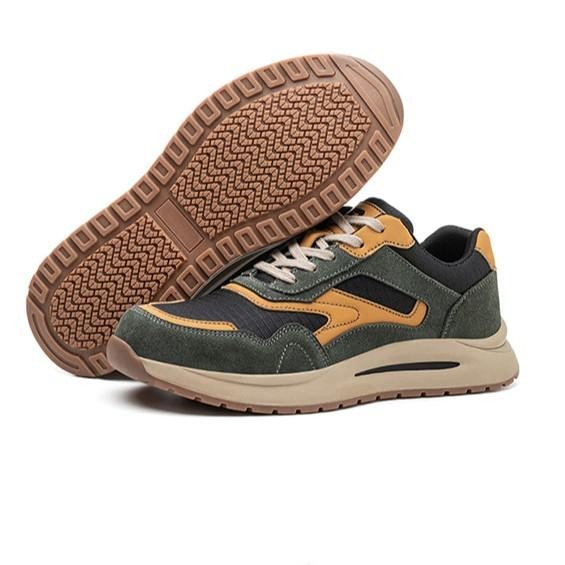 

Terlaris Sepatu Safety Import Pria Anti Paku Ujung Besi Sporty Safety Shoes