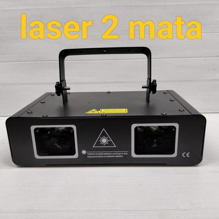 Lampu Panggung Lighting Disco Laser 2 Mata Rgb Full Color