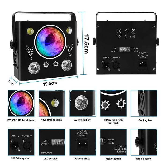 Lampu Laser Panggung Disco Light Stage Rgb Party