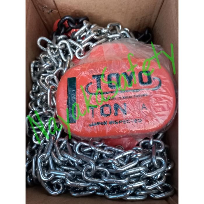 CHAIN BLOCK TOYO 1TON X 3METER / TAKEL / KATROL ANGKAT STANDAR JEPANG