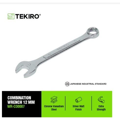 ~~~] TEKIRO SATUAN Kunci Ring Pas 12 mm Combination Wrench Set