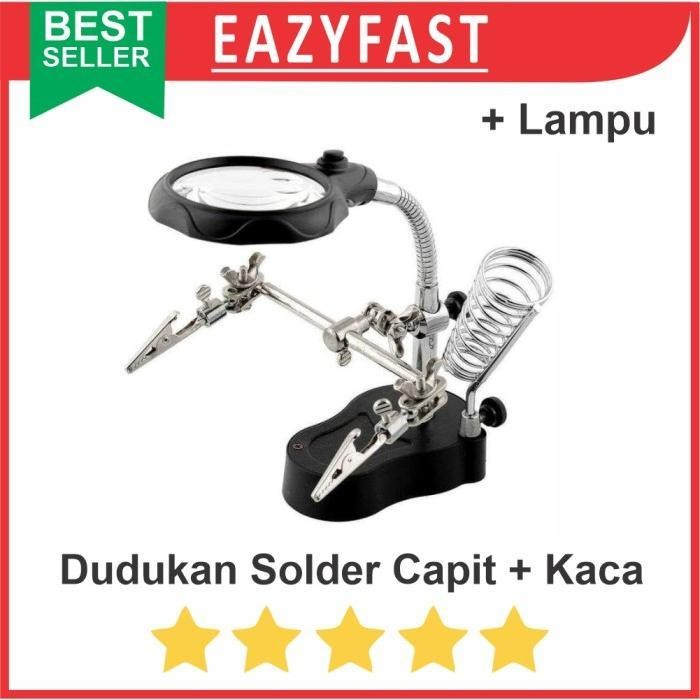 

FLASH SALE DUDUKAN STAND HOLDER TEMPAT SOLDER + CAPIT PEGANGAN + KACA PEMBESAR
