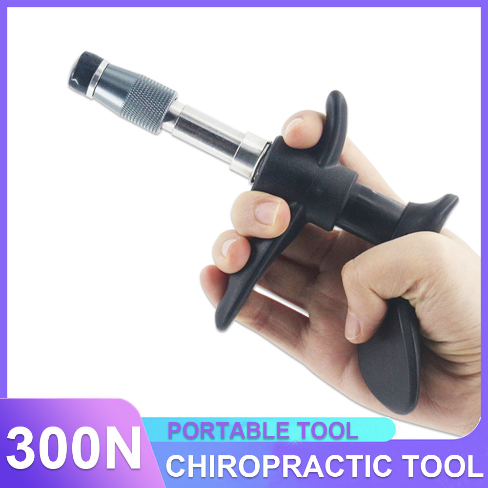 300N Chiropractic Adjustment Tool Spine Single Head Therapy Adjust Vertebration Tool Massager Manual