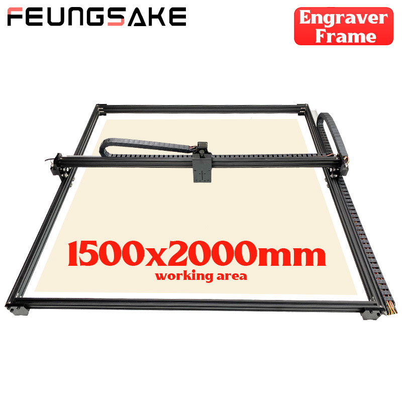 Large Laser Cutting Machine Frame Kit Working Area 1500X2000Mm Laser Engraver Machine Frame Cnc