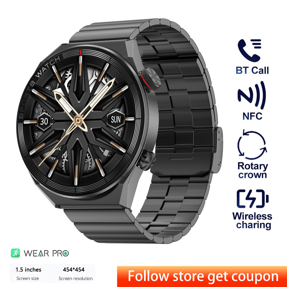 DT3 Mate Smart Watch For Men Women 1.5 Inch HD Screen NFC Smartwatch