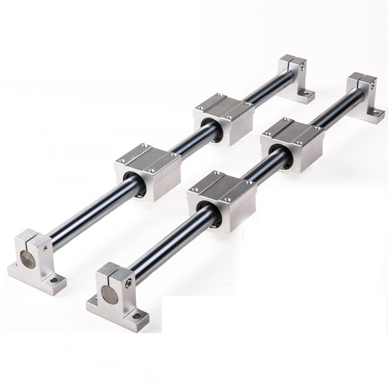 Round Linear Rail 12mm Linear Shaft 400mm + Linear Bearing Housing