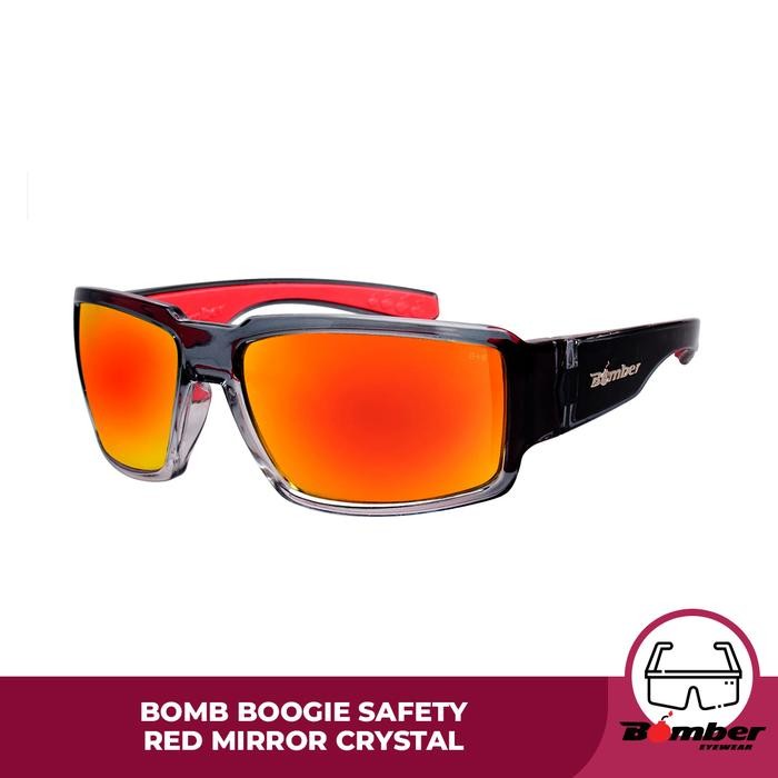 

Terlaris Kacamata Safety Sporty Bomber Bomb Boogie Red Mirror Lens Ansi Z87+