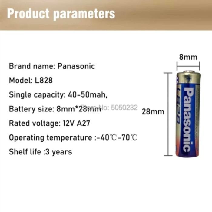 batre A27 panasonic 12v