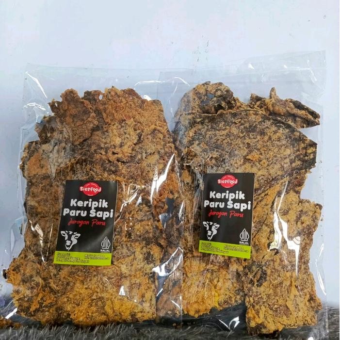 

Keripik paru sapi super PAKET JUMBO 500gr super renyah enak(2 pack x250gr) Cemilan Rambak Snack Food
