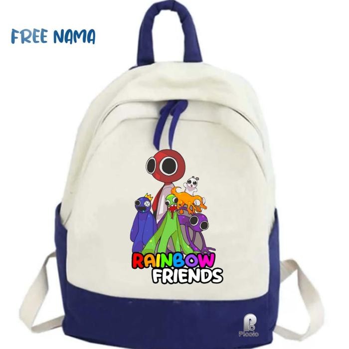 TAS ANAK SEKOLAH SD MOTIF RAINBOW FRIENDS