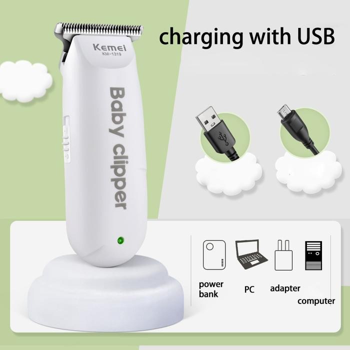 KEMEI KM 1319 Alat Cukur Bayi Alat Cukur Rambut Bayi Baby Clipper