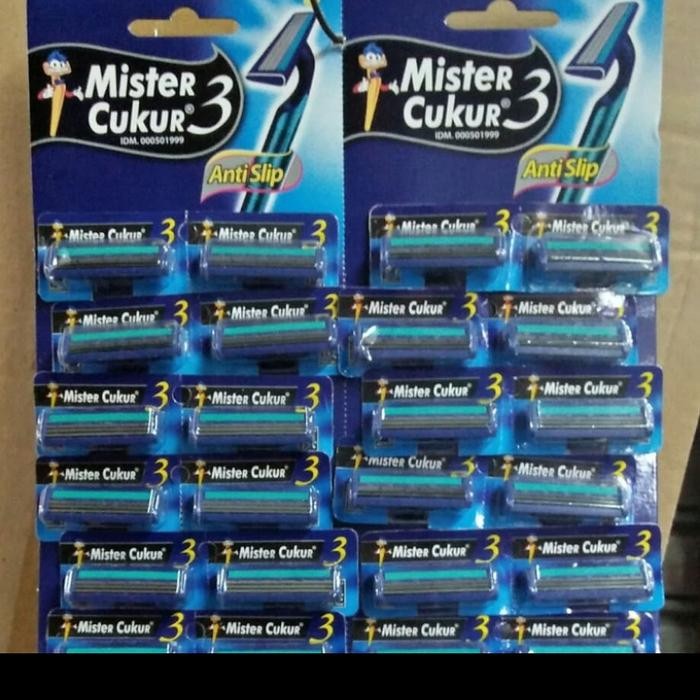 alat cukur jenggot/kumis 3 mata pisau