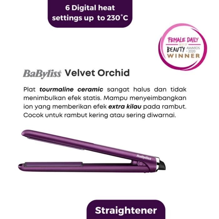 Babyliss VELVET ORCHID 235 STRAIGHTENER 2513U