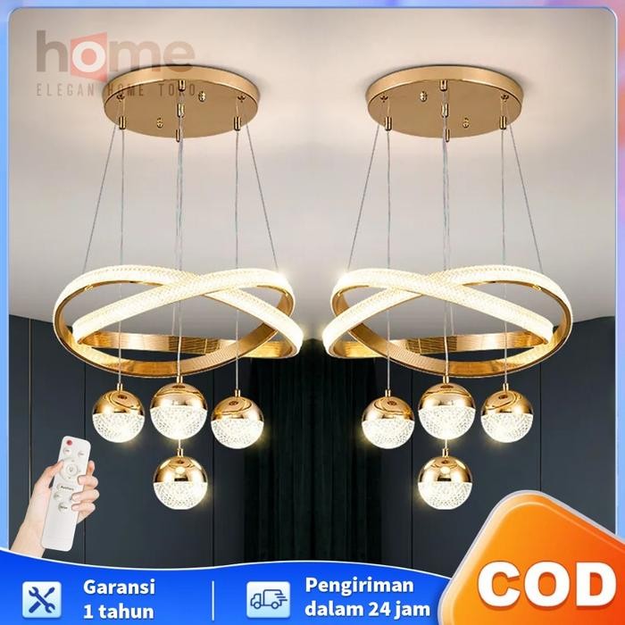 Elegan Home Lampu gantung kristal,Ruang Makan Dekoratif Lampu Gantung,Lampu Gantung LED Baru Sumber