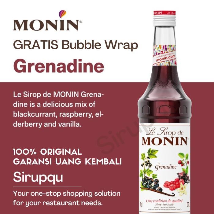

Monin Grenadine Syrup 70 Cl 700 Ml Gratis Ongkir