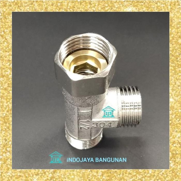 BRG BARU Nepel T Chrome 1/2" Inch Drat Luar Dalam