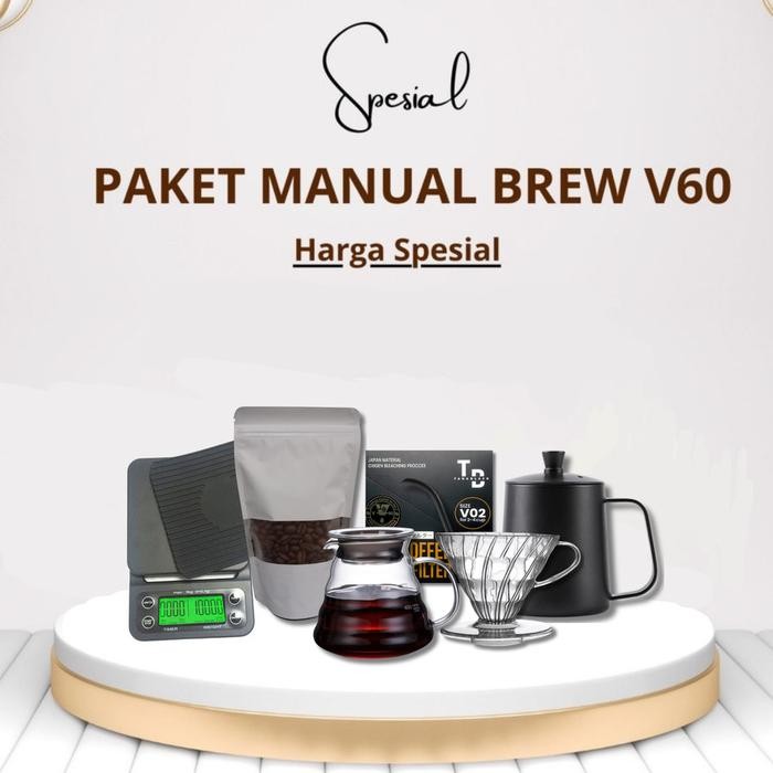 PAKET Lengkap COFFEE V60 ALAT Kopi Manual BREWING
