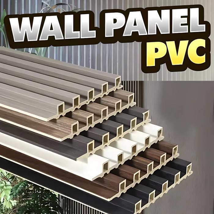 Wall panel PVC Kisi Kisi Wallpanel Wood Panel Kayu Dinding PVC DEKORASI DINDING RUMAH