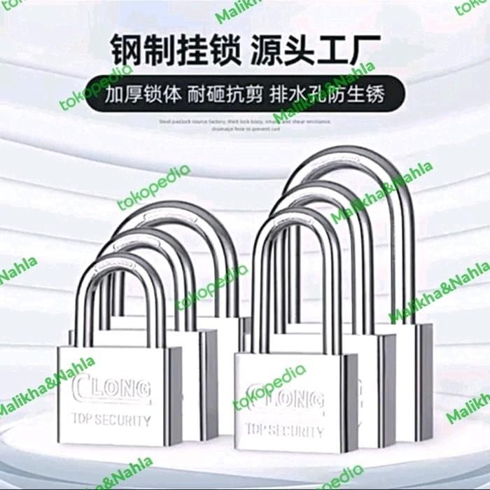 GEMBOK PAGAR BESAR LEHER PANJANG 60MM GEMBOK MOTOR GEMBOK RUMAH GEMBOK