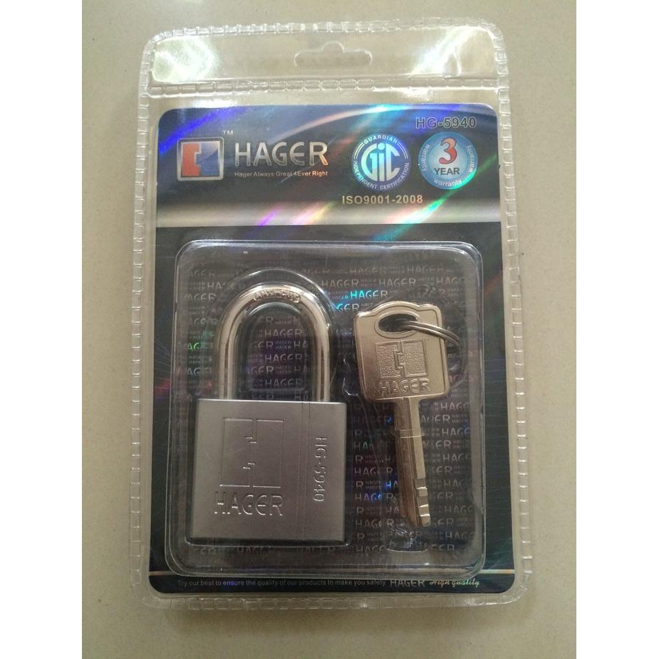 Gembok Hager Lock Standard 40mm HG-5940