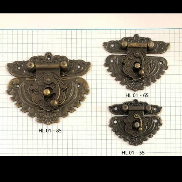 Kunci Pengait BoX Gembok Pengait Kotak Perhiasan Tipe HL-01