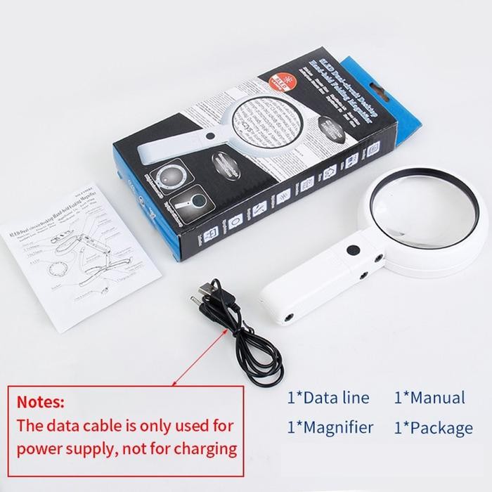 

Kaca Pembesar Foldable LED AB73 / Lup Lensa Magnifier Handheld Lipat