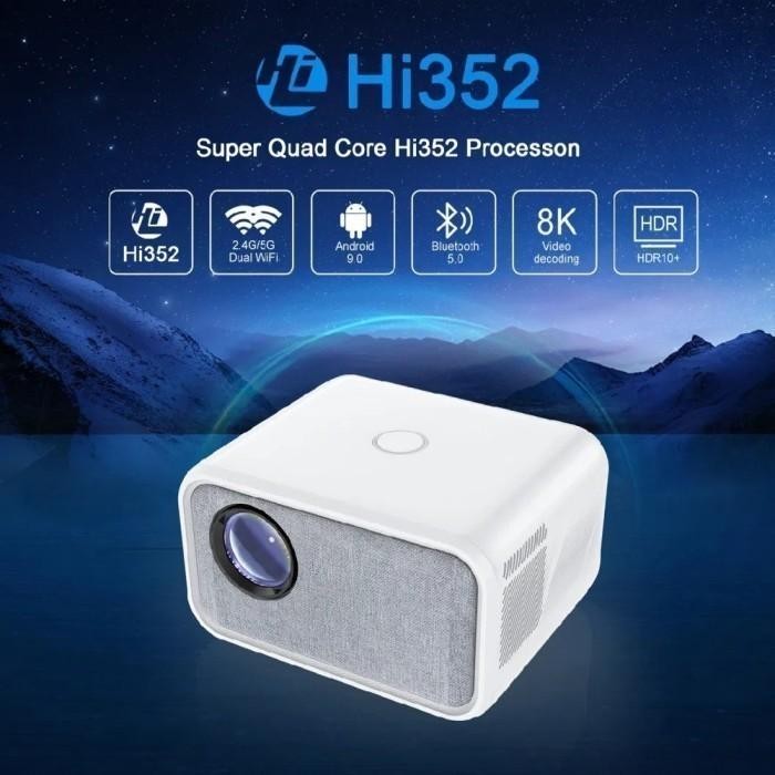 TRIPSKY T5 NEW MODEL PROYEKTOR ANDROID SMART PROJECTOR 300 ANSI LUMENS