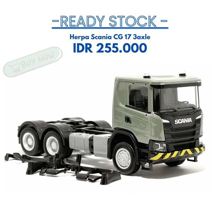 HERPA SCANIA CG 17 ZUGMASCHINE 3A, GRAU(TANPA BOKS ORIGINAL HERPA)