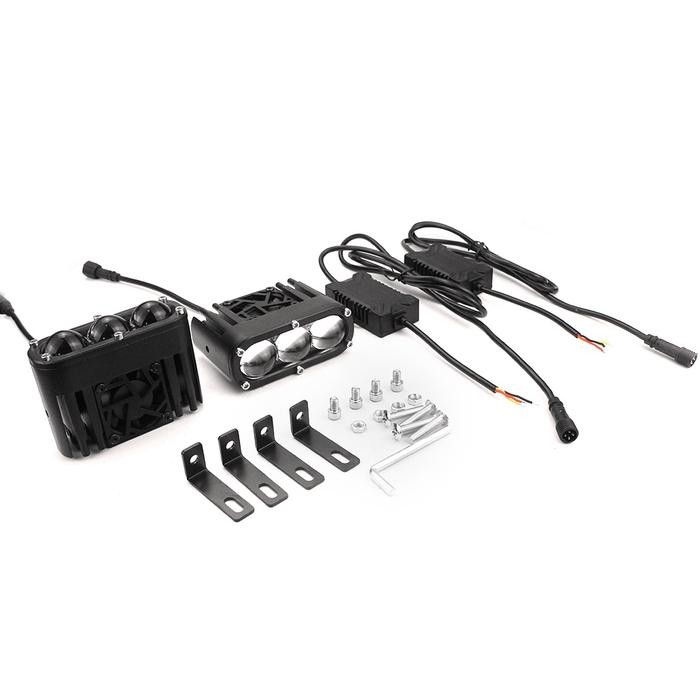 60 WATT BZL U22 LAMPU TEMBAK MOBIL LASER GUN LED SOROT 3 MATA KIPAS PROJEKTOR MOBIL MOTOR MATRIX