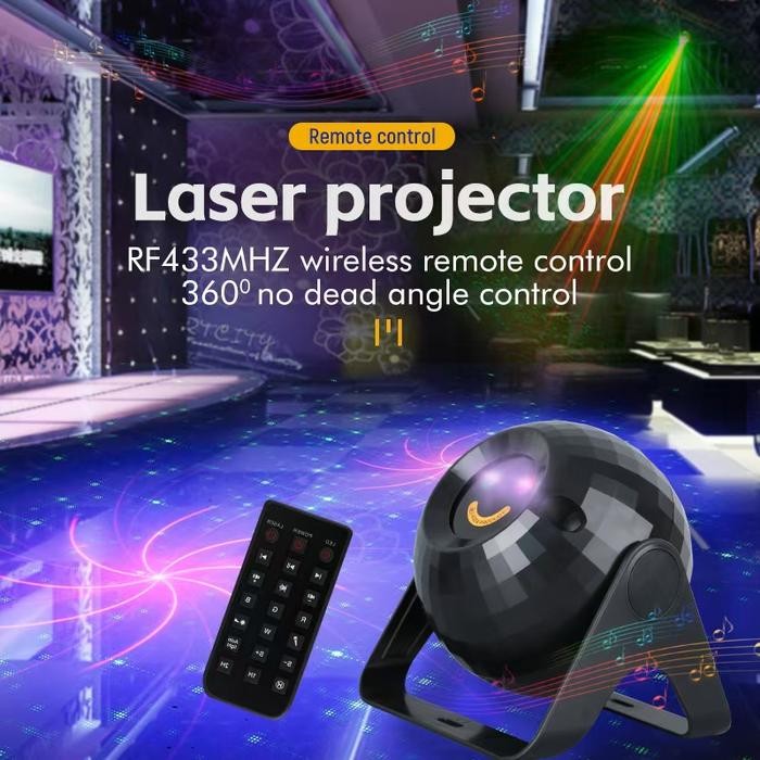 LAMPU PROYEKTOR LASER WARNA WARNI /LAMPU DISCO LASER /LAMPU SPEAKER/LAMPU KAMAR LAMPU DISCO LAMPU
