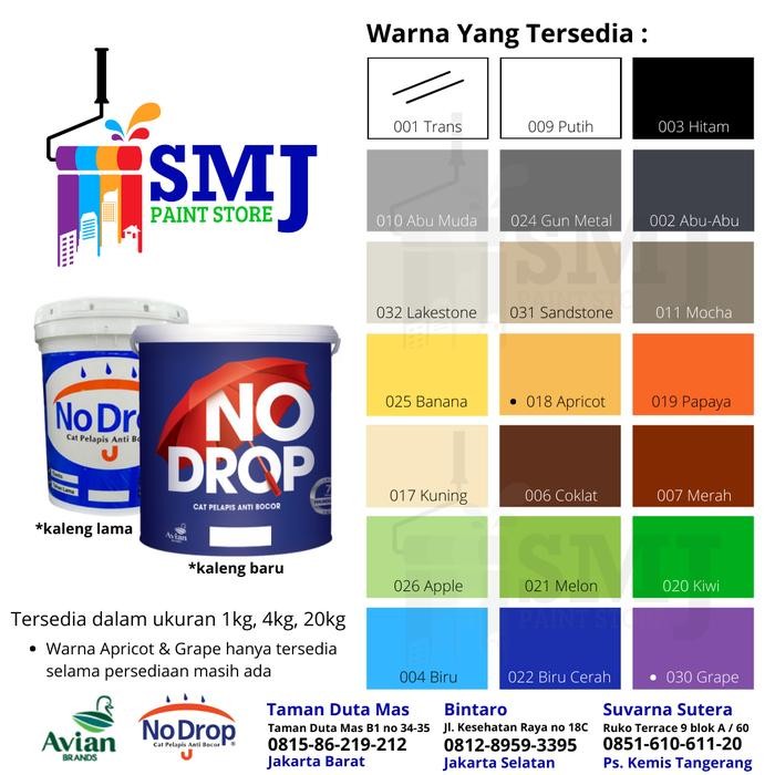 CAT TEMBOK WATERPROOFING NO DROP ABU-ABU 002 (1 KG)