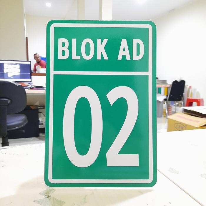 PLANG NOMOR RUMAH 20CM X 30CM PLAT ALUMUNIUM