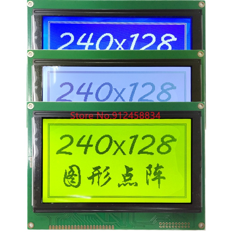 240128 Lcd Display Module With Touch Panel Screen Plastic T6963C Or Ra6963 Or Uci6963 144X104Mm