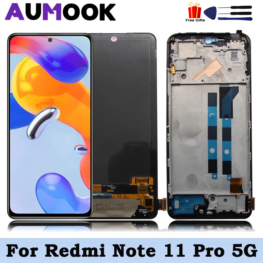 Amoled For Xiaomi Redmi Note 11 Pro Lcd Display Touch Screen Digitizer Assembly For Redmi Note 11
