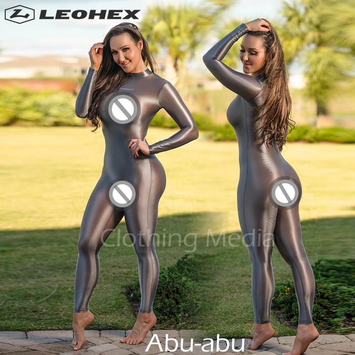(Expert) LEOHEX Bodysuit Full Glossy Premium Silky Halus Lengan Panjang Zentai