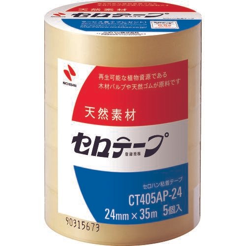 

TERLARIS! Nichiban CT405AP-24 Cellulose Tape 24mm x 35m 5Roll