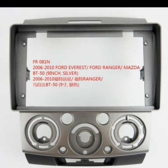 Frame Double Din Android 9 Inch Ford Everest