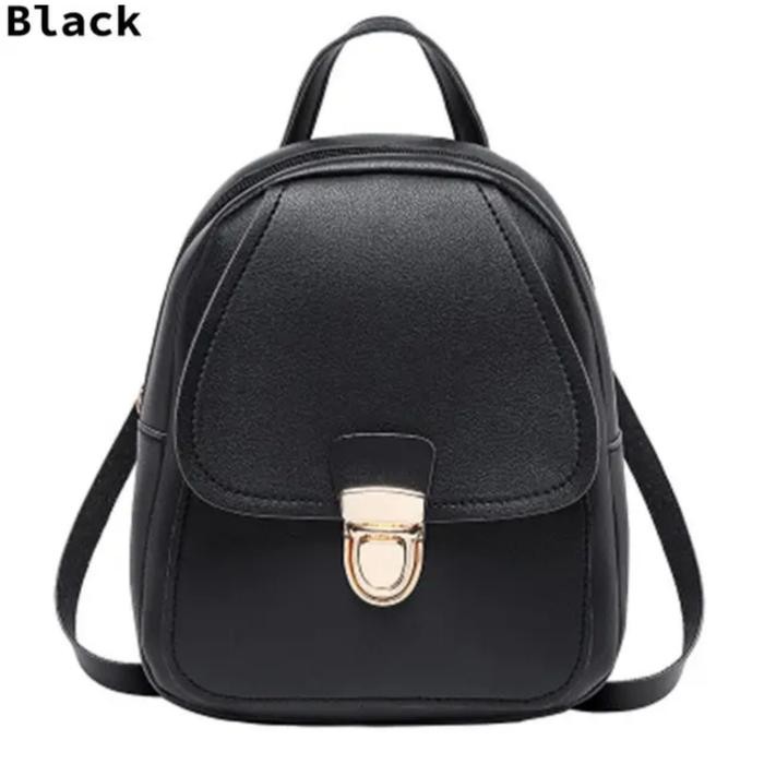 BEST SELLER Tas Kulit Ransel Wanita Miniso Backpack Kuliah Korea Simple /Tas Ransel Wanita mini