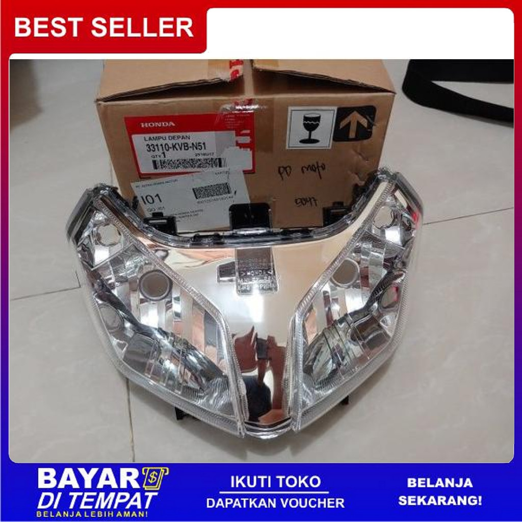 FREE ONGKIR REFLEKTOR LAMPU DEPAN VARIO TECHNO 110 CBS - KANJENG RADEN VARIASI BISA COD