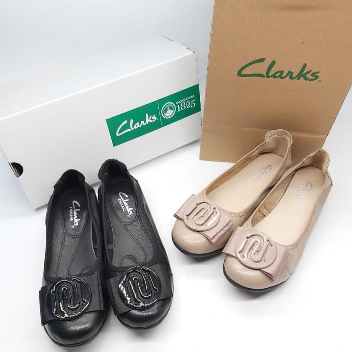 BEST SELLER SEPATU WANITA FLAT CLARKS 21801 ORIGINAL
