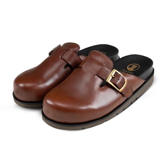 BEST SELLER Juno Slippers Brown - Nappa Milano - Sandal Unisex