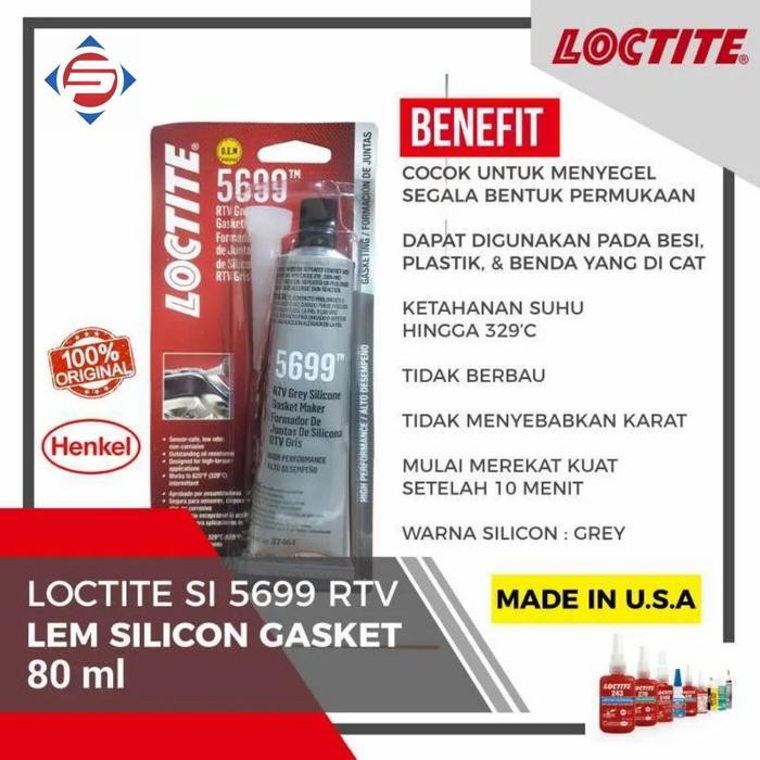 Termurah Loctite 5699 Rtv Grey Silicone