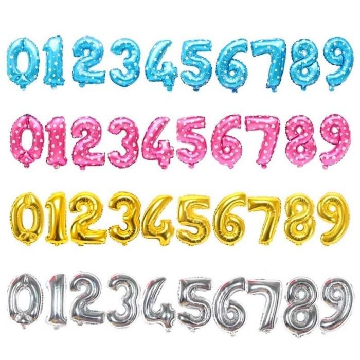 (Allthebest) Grosir Balon Foil Huruf Abjad Letter Angka Silver Gold Emas Perak