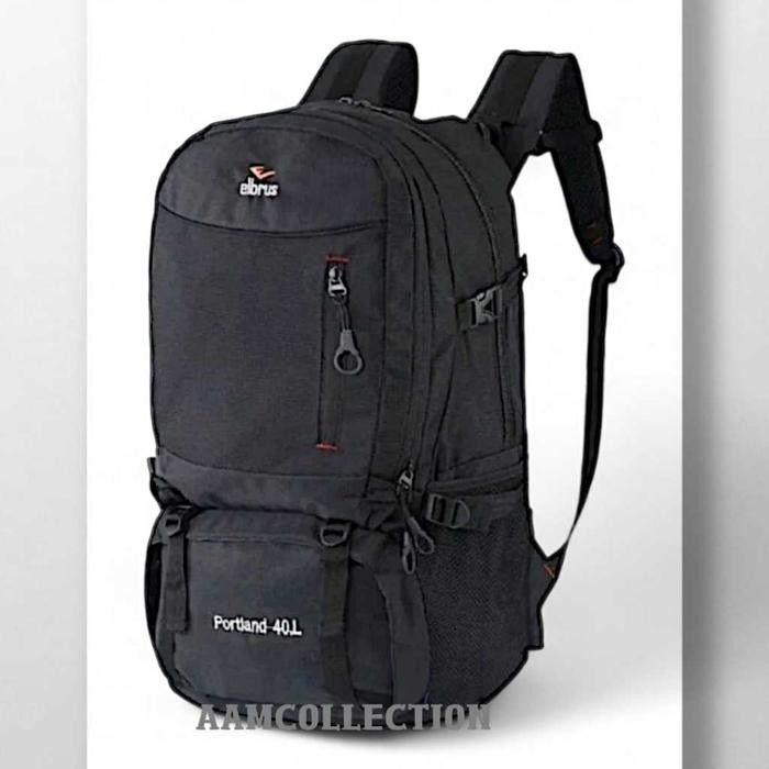 JTTOP" AAM COLLECTION - TAS CARRIEL OUTDOOR TAS RANSEL HAIKING POTLAND ELBRUS GUNUNG 40 L FREE