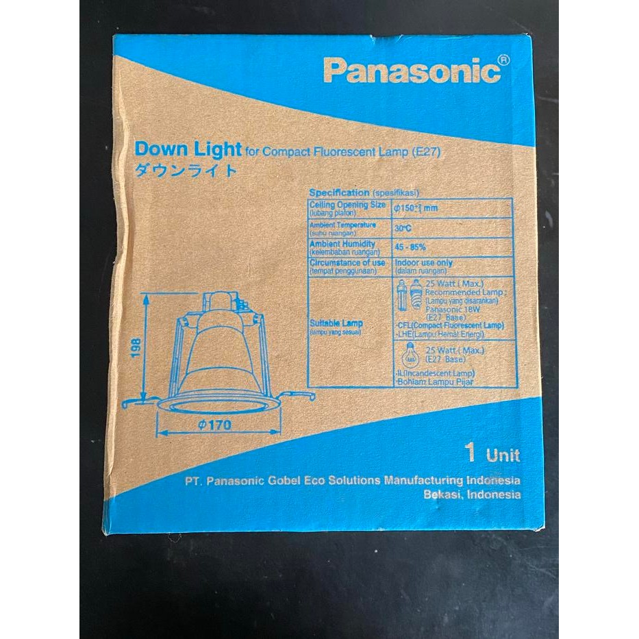 Terlaris panasonic downlight (E27) 4 inch N series NPL72471131 SALE