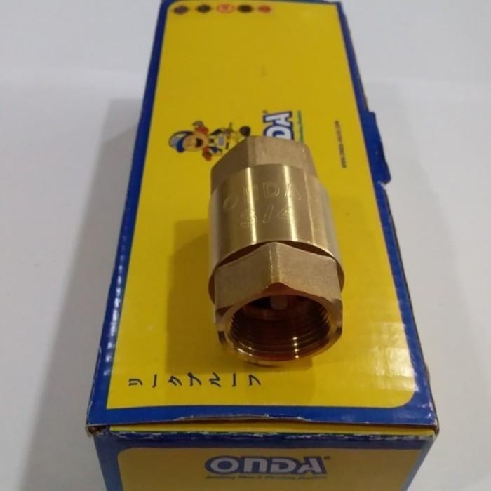 Diskon Tusen Klep One Way Valve 3/4 Inch Onda Kuningan